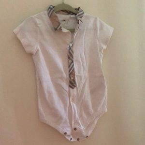 Burberry collared onesie